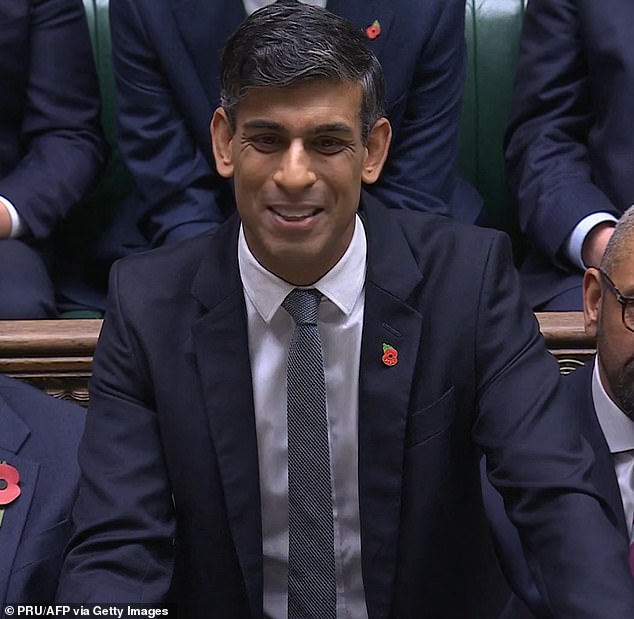 I’m not California dreaming! Rishi Sunak makes light of claims he’ll soon exit Westminster for America’s West Coast in his last PMQs as Tory leader